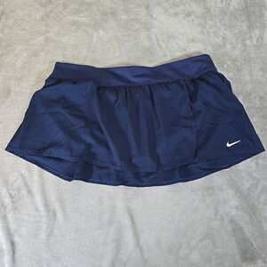 Nike‎ Womens Swim Skirt Navy Blue Boardskirt Swimwear Sportswear Zipper Pocket